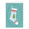 Ursus 3080099F Embroidery Card Set, Christmas, Greeting Cards A6, for