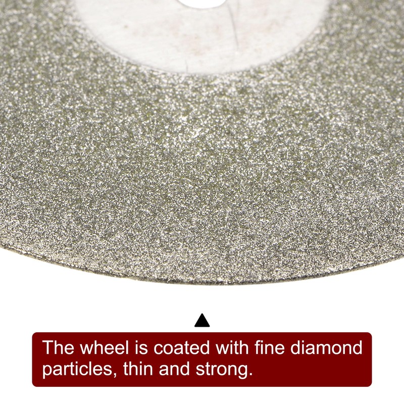sourcing map 10pcs Diamond Cutting Wheel 35mm Full Sand Diamond
