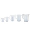 Hünersdorff measuring cup, shatter-proof, particularly temperature-resistant, coloured scale, food safe,