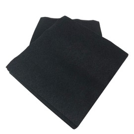 SimuLinen Colored Cocktail/Beverage Napkins - Black - Decorative, Absorbent, Cloth Like & Disposable - (Pack of 25)