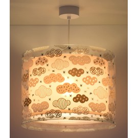 Dalber 41412S Pink Coloured Pendant Lamp, Plastic, pink, 33 x 33 x 25 cm