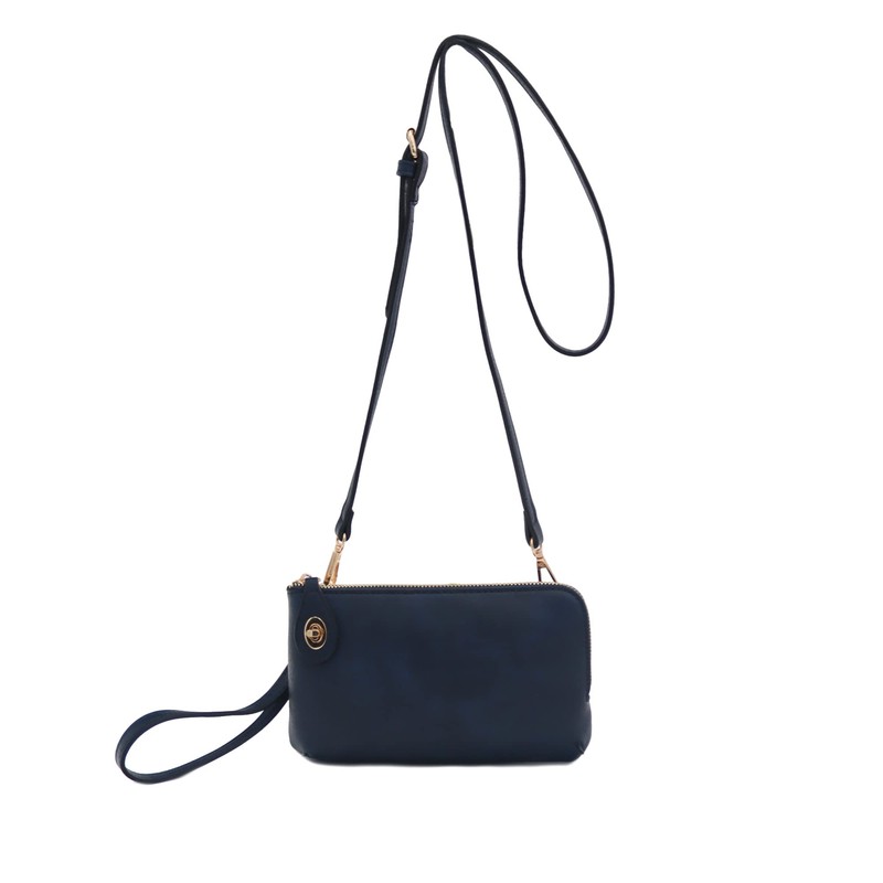 Bolso bandolera pequeño para mujer, Azul Marino