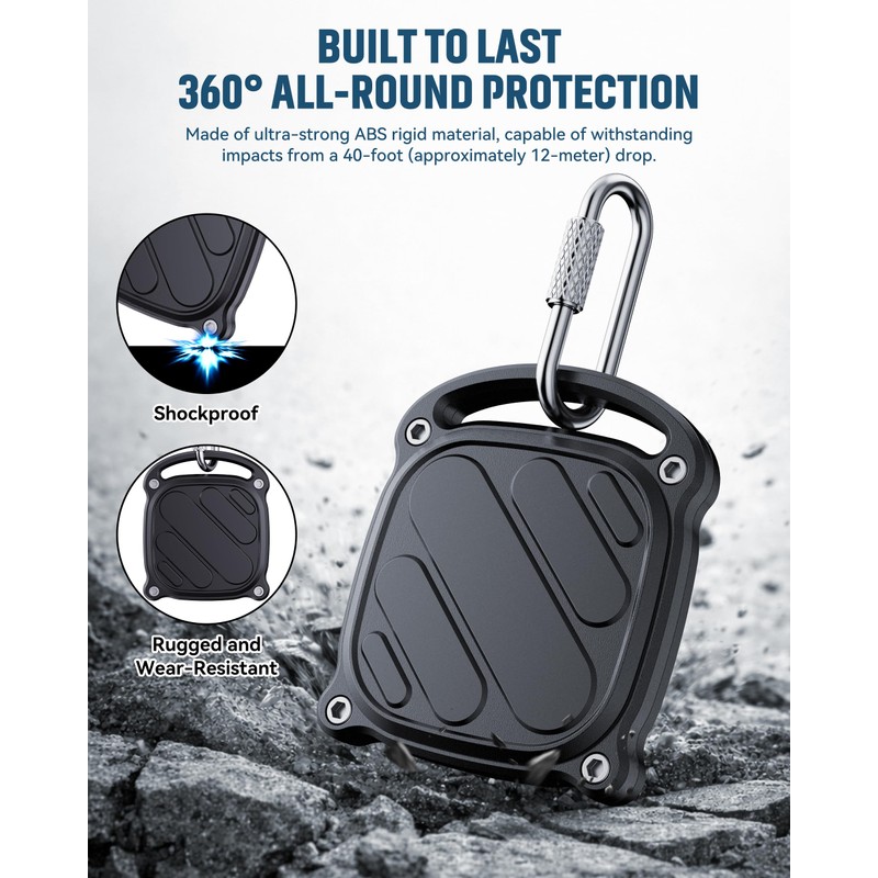 DDJ 4 Pack for Life360 Tile Mate 2024 Tracker Case,