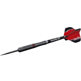 Karella Figther 90% Tungsten Steel Darts, 24 g, for Classic Dartboard, 3 Darts with Metal Tip, Dartboard, Tungsten, Professional Art with Flight and Shaft