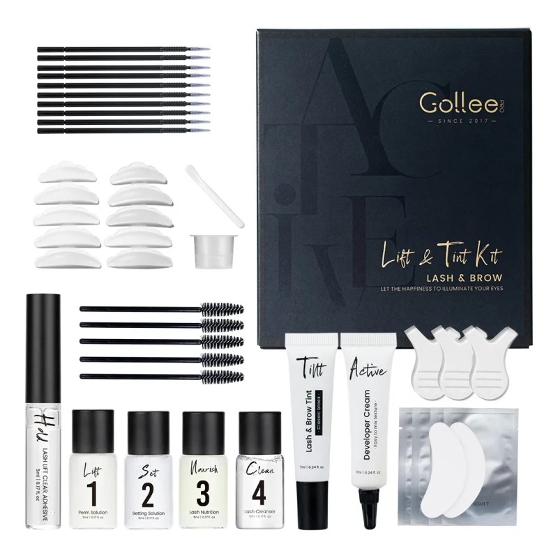 Gollee Lash Lifting Y Tinte Kit De Ceja Y Pestaña