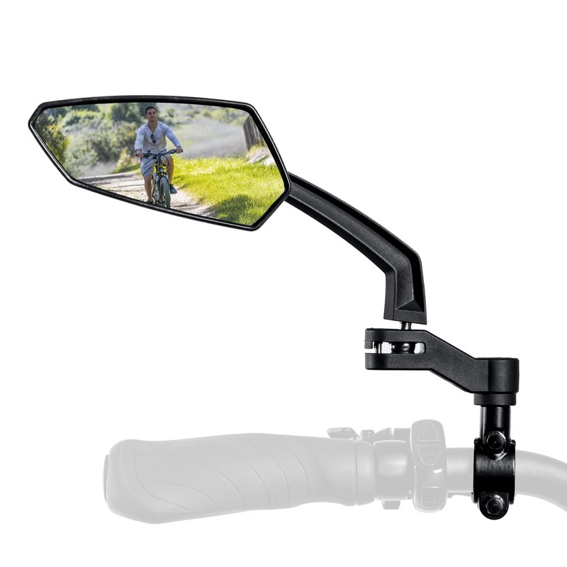 Addmotor Bike Mirrors, 1 Pair Bicycle Mirror Handlebar Mount, 360°