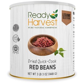 Ready Harvest Red Beans Canned Food Canned Beans Quick-Cook Beans Emergency Food Supplies Survival Food Emergency Food Rations #10 Can 25-Year Shelf Life 3 lbs