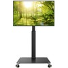 BFTOU Black Mobile TV Stand with Wheels for 27-65”LED LCD