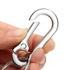 Heavy Duty Compact Metal Carabiner Keychain with Lobster Clasp, 68mm