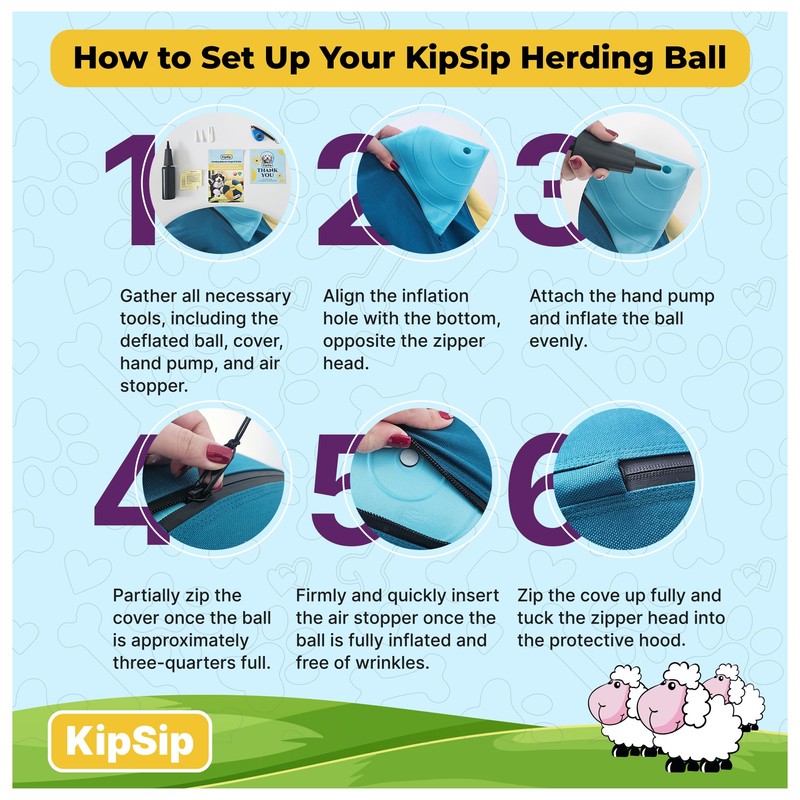 Herding Ball for Dogs – 18” Dog Training Ball with