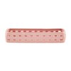 Mud Pie Woven Cracker Dish, Pink, 2" x 12"