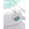 Dorunmo Mountain Necklace for Women 925 Sterling Silver Mustard Seed