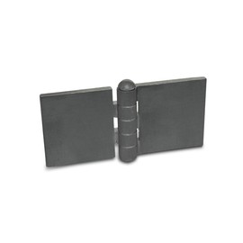 Ganter Normelemente | Weld-On Hinge - GN 1366-ST-120-60-A-BL | Steel Profile | W x L: 120 x 60 mm