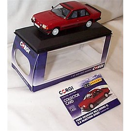 Corgi Vanguards Ford Granada Mk2 2.8i Sport Cardinal Red vehicle 1:43 scale diecast model (VA12416-01)