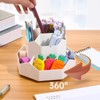YASUOA Desk Organizer Pen Holder, Cute 360-Degree Rotating Pencil Holder,
