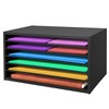 PROLEE Construction Paper Organizer 20" x 13.5" x12.2",Soild Wooden Paper