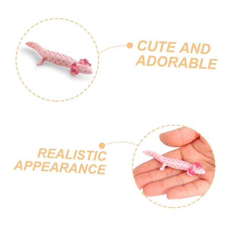 Kisangel Salamander Model Small Lizards Miniature Figure Simulated Salamander Figurine