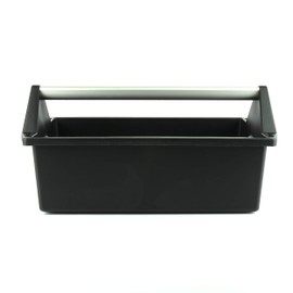 Kistenberg Tool Carrier Tool Box with Ergonomic Handle Made of Anodised Aluminium Black 496 x 296 x 231 mm (L x W x H)