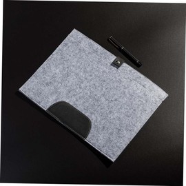 TEHAUX Felt Holder Large Capacity Storage Pouch Document Organizer Letter Size Briefcase Wool Felt