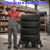 Adjustable Tire Dolly 500lb Capacity Rolling Storage Rack for Garage