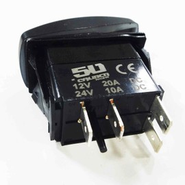 Rocker Switch ON/Off Red LED Backlit - Horny - UTV, Auto, Boat [5359-A45]