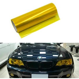 TOTMOX Car Light Film Tint Vinyl Headlight Tail Light Fog Light Yellow 30cm x 200cm