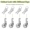 Litensh Cabinet Cam Locks 16mm, 5/8" Mailbox Lock with Key