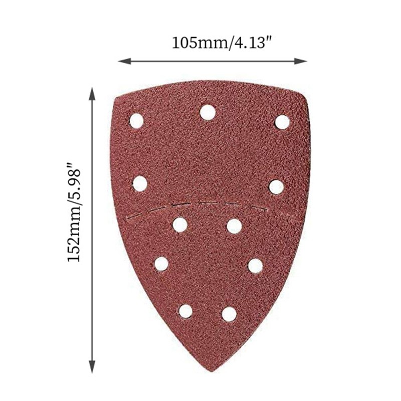 Mouse Sanding Sheets, Triangle Sanding Pads, Hook and Loop Mouse