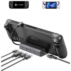 JSAUX Docking Station for Steam Deck/ROG Ally/Legion Go/MSI Claw, 5-in-1 Steam