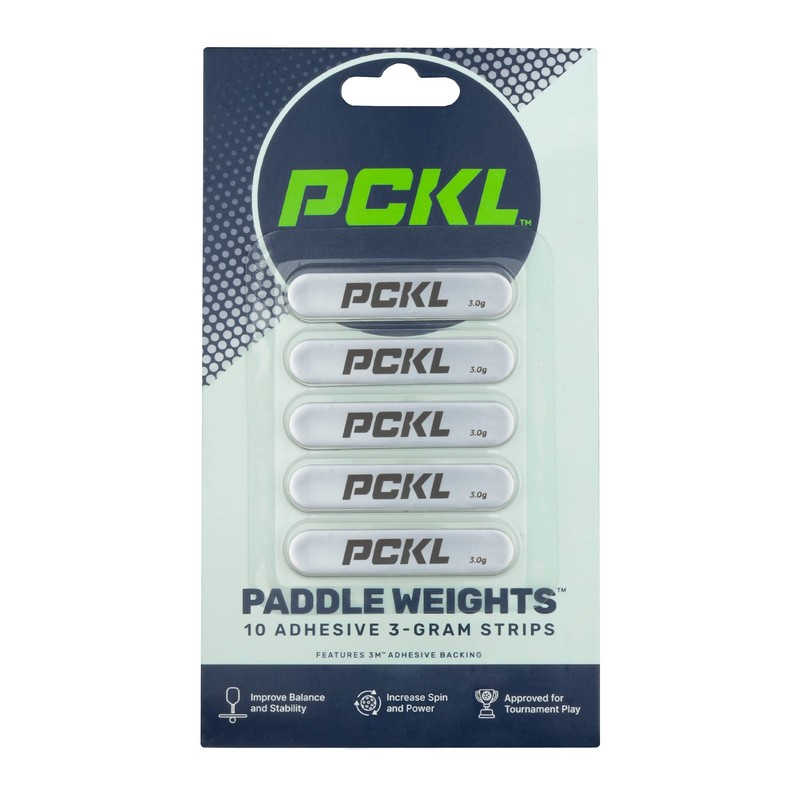 PCKL Pickleball Paddle Lead Tape Strip Weights | 10 Pre