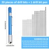 21 PCS Metric Mini Micro Drill Bit Set, Carburetor Jet