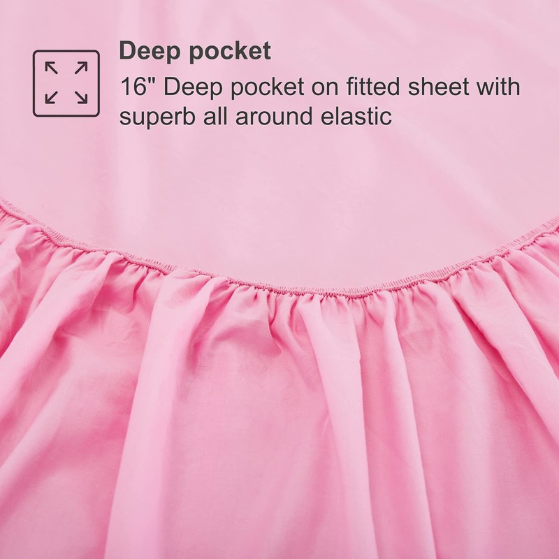 Best Season 400 Thread Count Cotton Queen Size Sheet Set