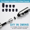 Metal Kitchen Faucet Head Replacement, 3-Function Pull Down Spray Head