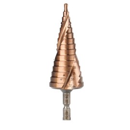 AIMALL HSS M35 Cobalt Steel Step Cone Drill Bit Hole Saw Cutter 4-12/20/32mm 5-21/27mm, Precision Hole Saw Cutter for Stainless Steel & Hardened Steel, Ideal for Hand Drill and Bench Drill