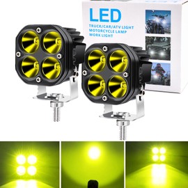 3 Inch LED Light Bar, 40w Cube LED Pods Fog Lights Ditch Lights Spot Beam Driving Light Waterproof for Offroad Truck 4WD SUV ATV UTV Yellow (Pack of 2)