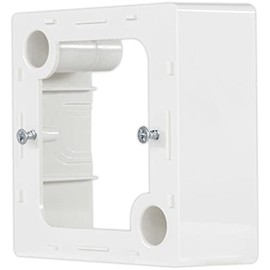 REV Quadro Surface-Mounted Housing as Adaptor for Flush-Mounted Switches and Sockets, White, Surface-Mounted Housing