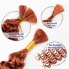 Deep Wave Bulk Braiding Hair Extensions-16 Inches 8 Pakcs Ginger