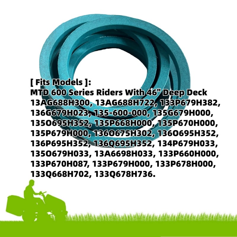 754-0440 Deck Drive Belt 954-0440 Compatible with MTD 600 Series