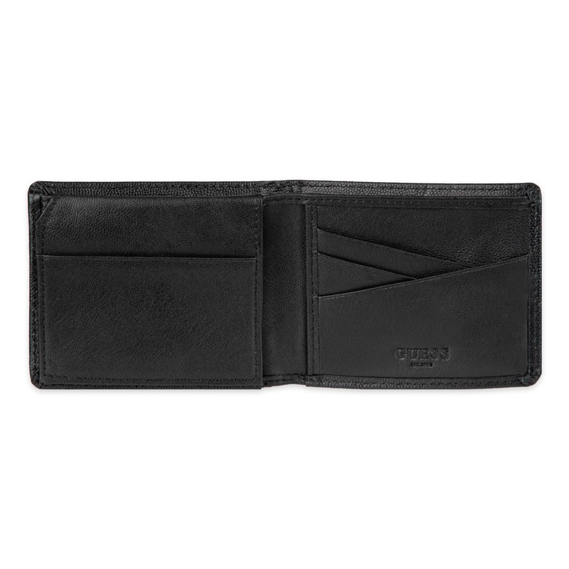 GUESS Men's Classic Bifold Wallet with Card Slots, Bill Compartment