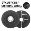 NuoDunco 10Pack 2 Inch Grinding Wheel 3/8" Arbor for Die