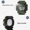 Camouflage Green Kids Watch 7 Colors LED 50M Waterproof Digital