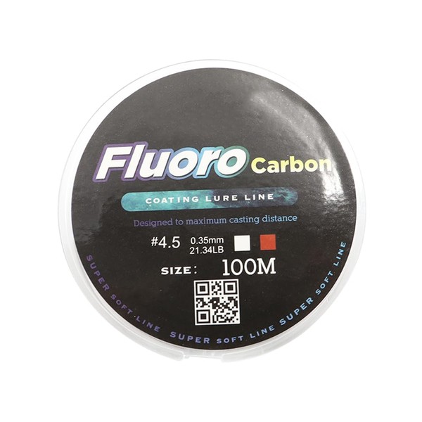 FONGKNOX 100 m Fluorocarbon Fishing Line 100% Fluoro Leader Line