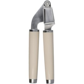 KitchenAid - Stainless Steel Classic Garlic Press, Soft-Grip Handle, Removable Basket, Ideal for Effortless Garlic & Shallot Mincing (Almond Cream)