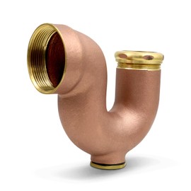 Highcraft 4334 NY Regular Trap Plug for Tubular Drain Applications, 2 in. x 1-1/2, Rough Brass