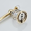 Golden Toilet Roll Paper Holder,Gold Crystal Bathroom Tissue Holder