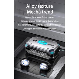 True Wireless Earbuds, 2024 Bluetooth Headphones 5.3 Earbuds, Waterproof Touch Control Ear Buds in-Ear Built-in Mic, with LED Power Display, IP7 Waterproof Earphones Sport Headset - Model 35