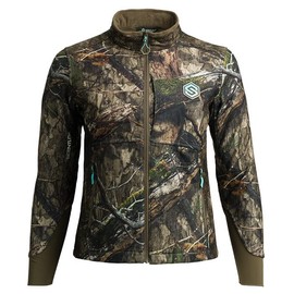 ScentLok Forefront Midweight Water Repellent Camo Hunting Jacket for Women (Mossy Oak Country DNA, Large)