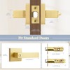 NIZADO Door Handles Interior for Bathroom and Bedroom, Gold Privacy