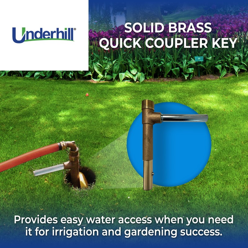 Underhill Quick Coupler Key Tool for Coupler Valve, 1-Inch MPT