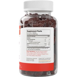 Zahler Iron Hierro y Vitamina C 60 flavored gummies